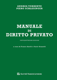 Franco Anelli, Carlo Granelli Manuale di diritto privato